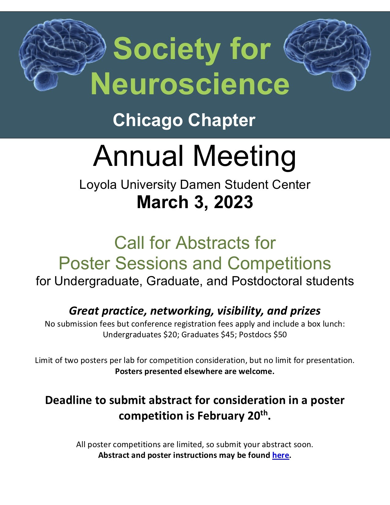 2023 Poster Competition Flyer (text below)